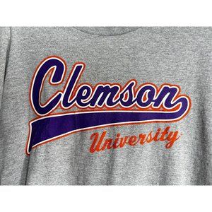 Clemson University Tigers Men's Long Sleeve T-Shirts XL Gray SC Football